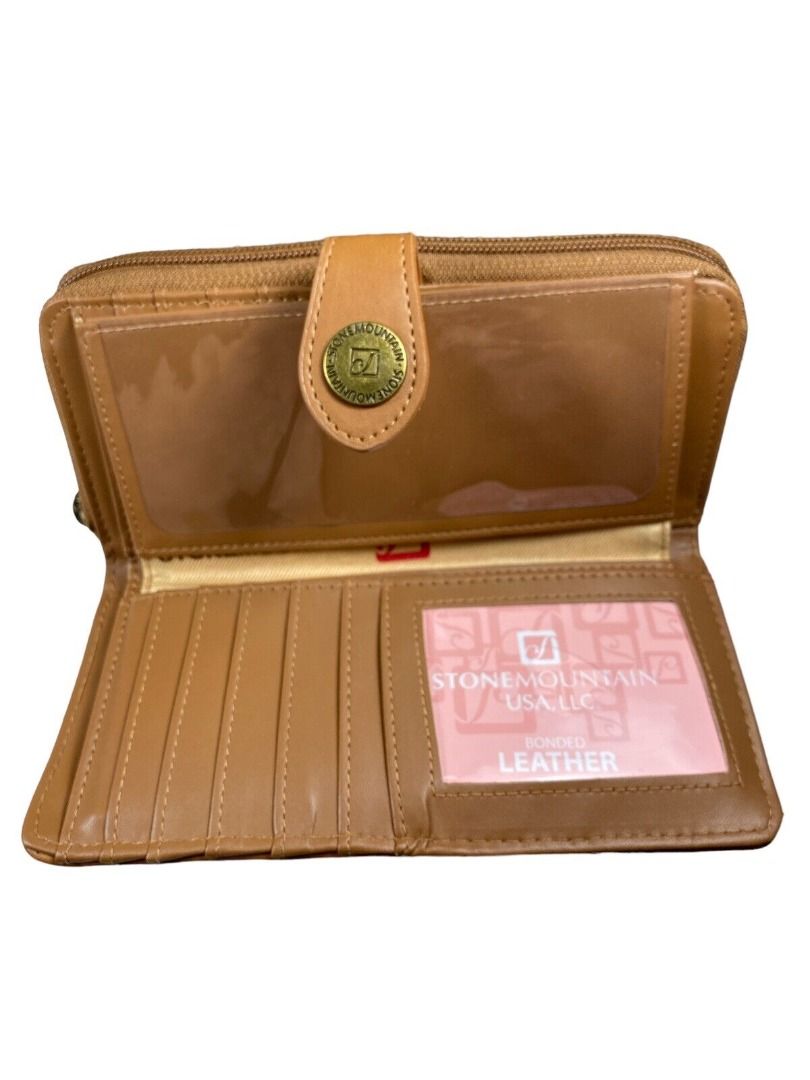 StoneMountain Zip around Wallet Bonded Leather (Category: Wallets & Card holders) located in Pasig City. Submitted by _aboutagal (Listing ID 1253096416, Image 2). Description: StoneMountain Zip around Wallet Bonded Leather Nubuck SLG Tan SRP: $48 Brand new, with tag and Box Selling Price: 1,400 .