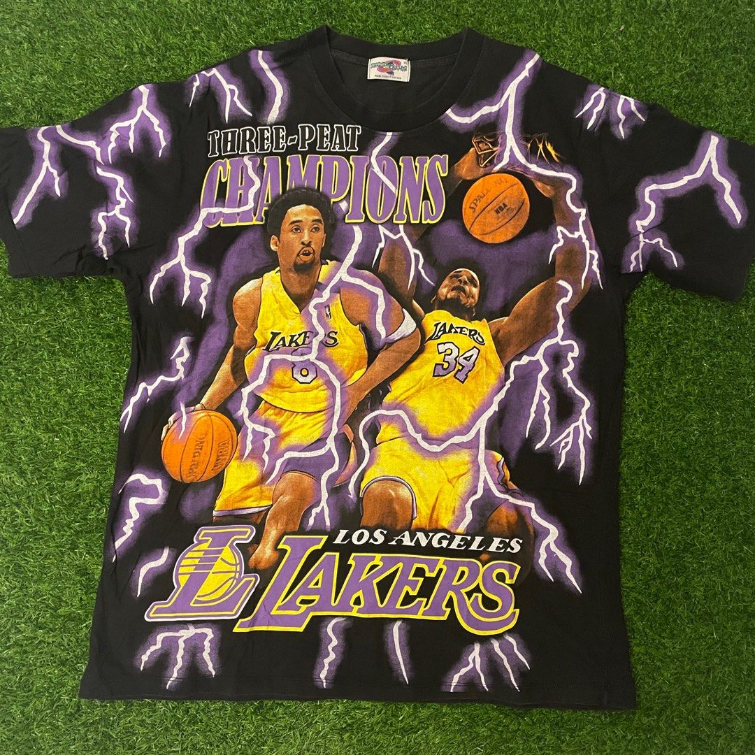 Vintage NBA Los Angeles Lakers Tee Shirt 1990s Medium Made USA