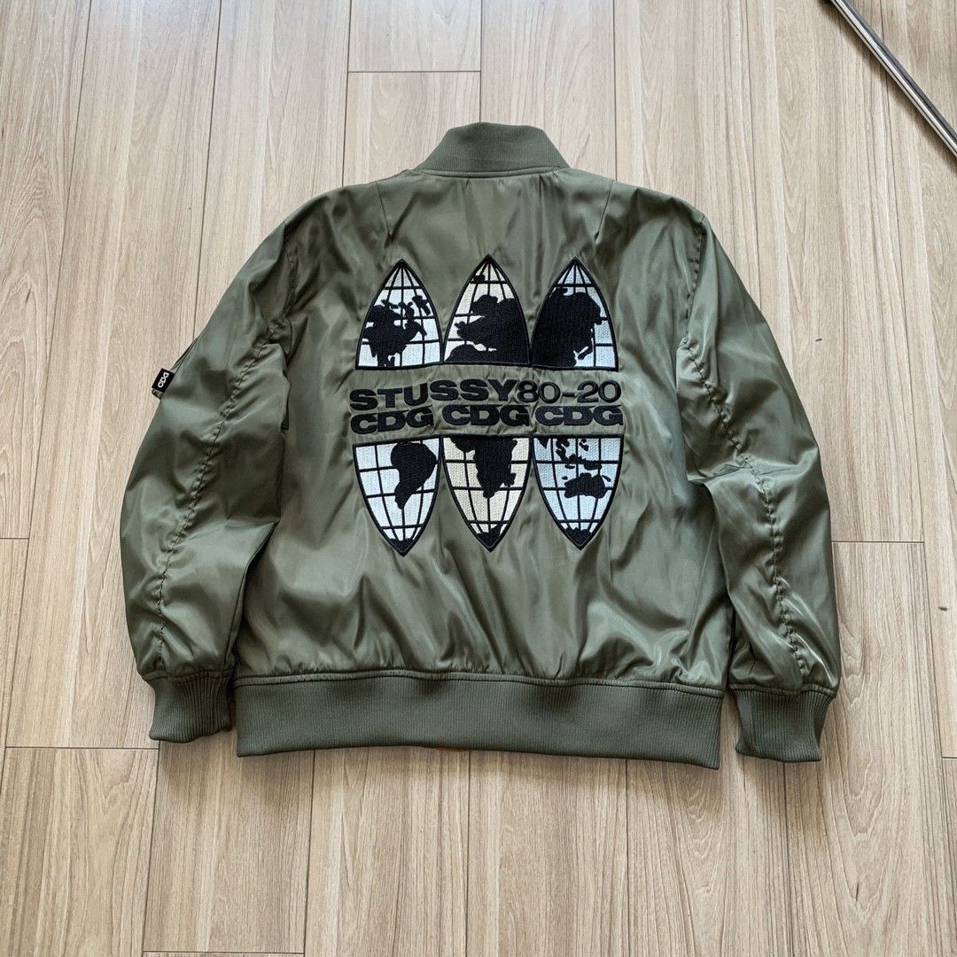 Stussy x CDG MA1 JACKET 40周年M L XL XXL -M長69 胸122 -L 71 胸126