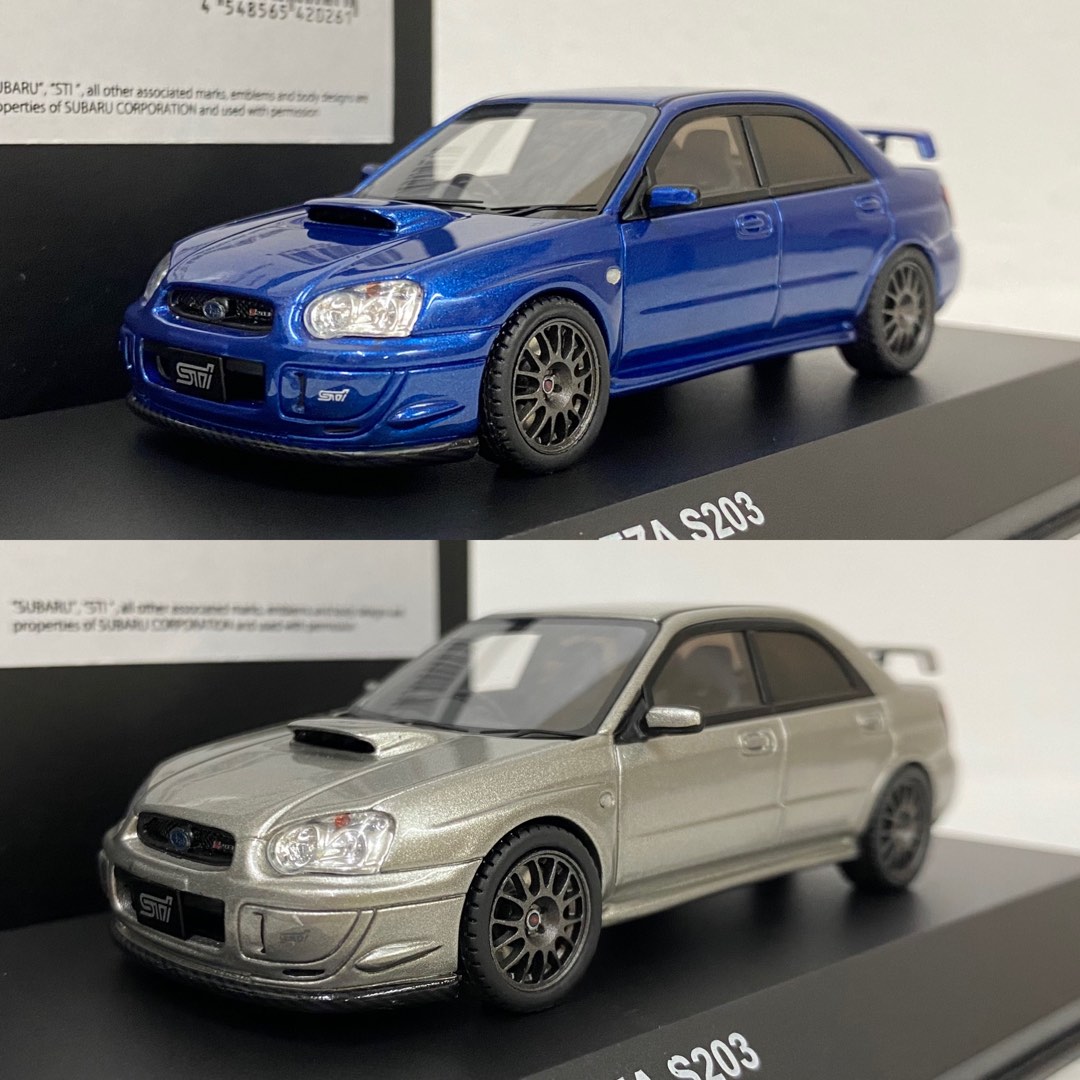 京商Subaru S203 STI 模型車Kyosho 1:43, 興趣及遊戲, 玩具& 遊戲類