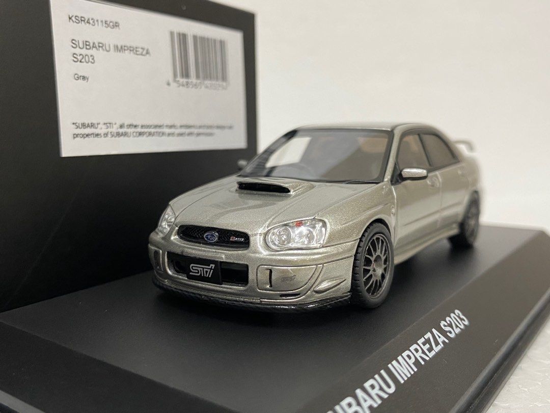 京商Subaru S203 STI 模型車Kyosho 1:43, 興趣及遊戲, 玩具& 遊戲類