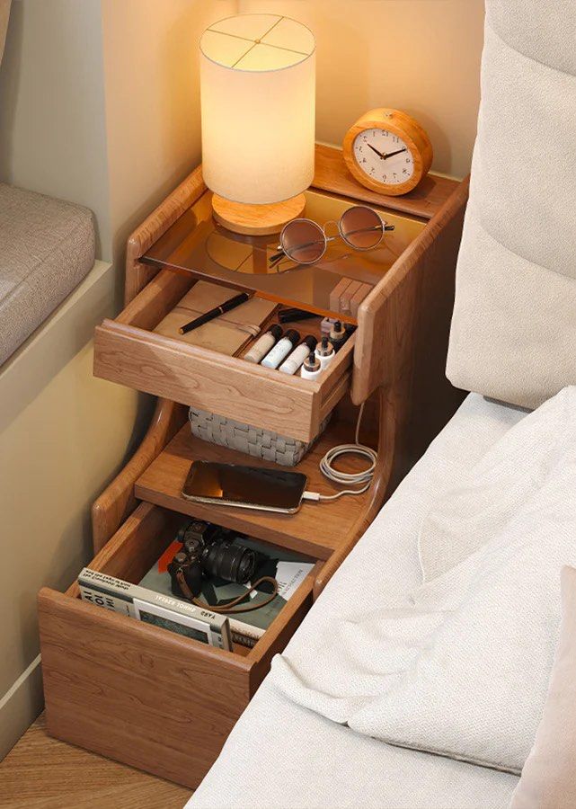 Interesting Nightstand On Wheels Gallery