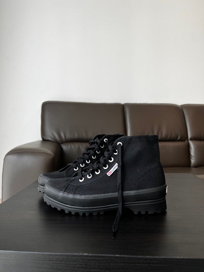 Full sale black superga