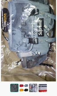 日版#紫標 現貨 #機能 #登山 # 西山#TNF ＃THE NORTH FACE #BEAMS #muji #WTAPS #NBHD #BAPE  潮牌  工裝#SUPREME #camo waist bag 3用 腰包海軍迷彩袋。有單有據!有出世紙!有袋!有貼紙!(跟原裝supreme白色購物袋+官方supreme貼紙)  $14xx 全新現貨