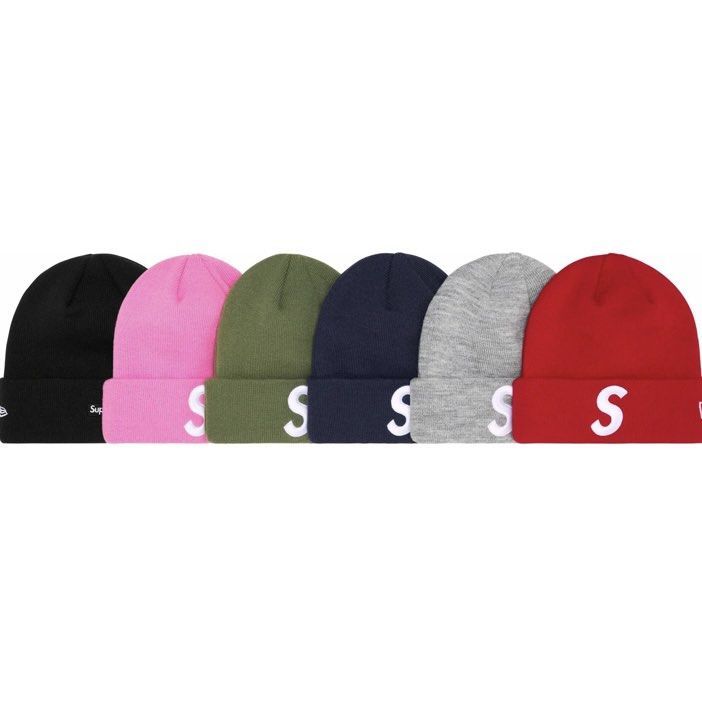 Supreme beanie s logo new era FW 23 New York week 3, Men's Fashion