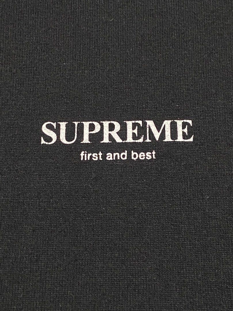 Supreme first and best tee black deals