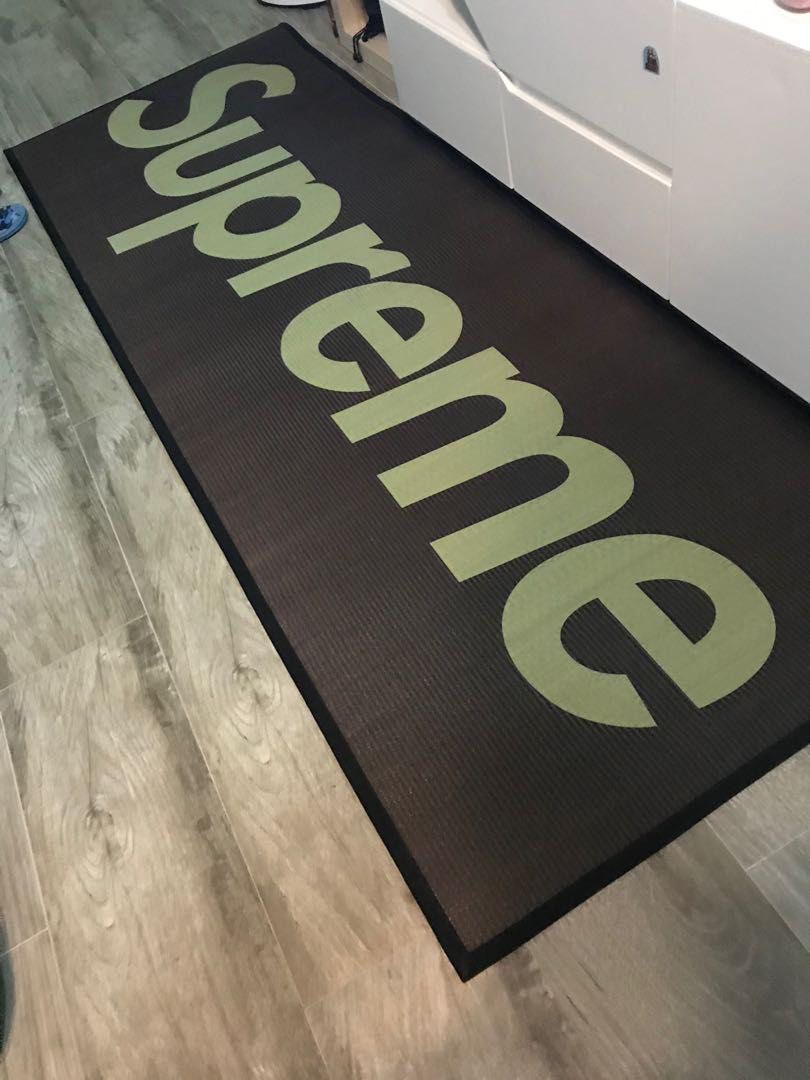 アクセサリー supreme woven straw mat black Supreme Woven Straw Mat Rug Black | eBay