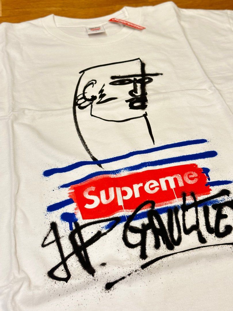 Supreme x Jean Paul Gaultier Tee T-Shirt, 男裝, 上身及套裝, T