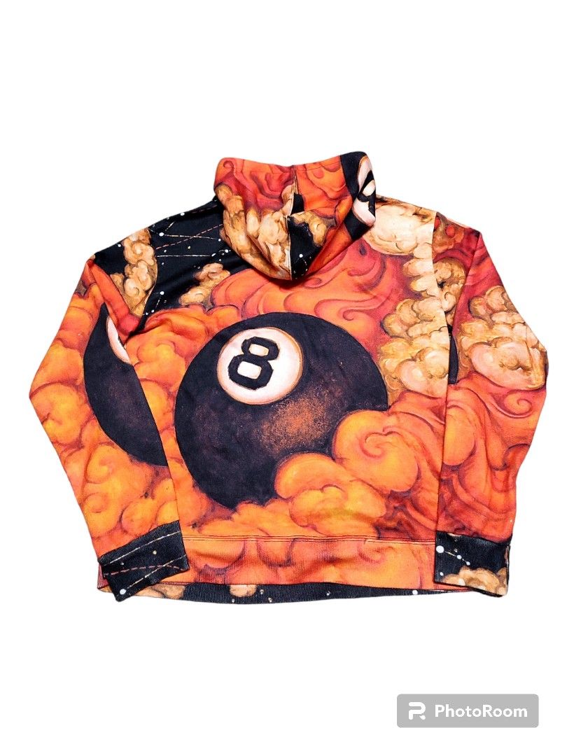 Supreme X Martin Wong 8 Ball Hooded Sweatshirt, Men's Fashion