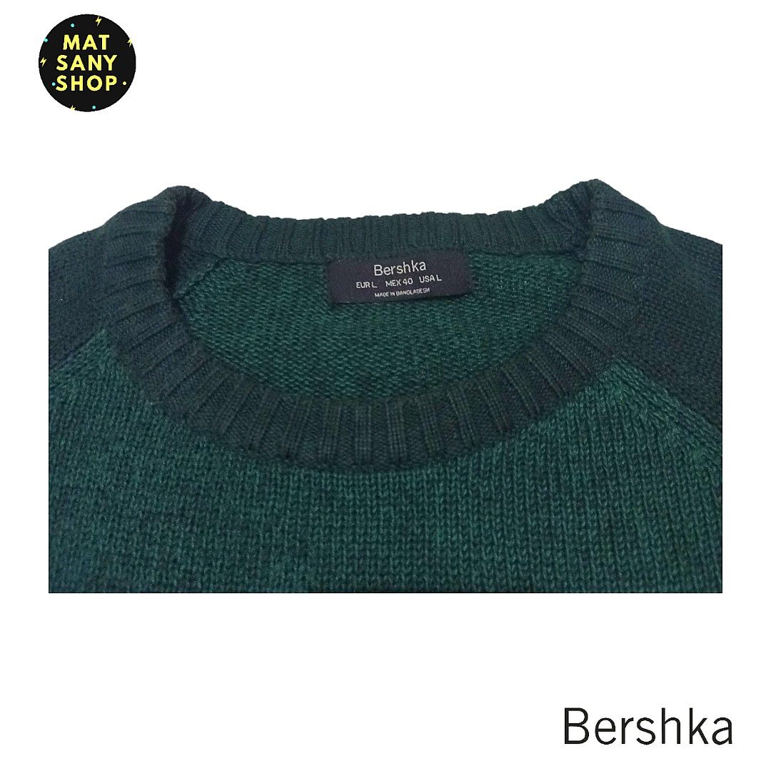 Pullover Bershka Crewneck Sweater Crewneck Sweatshirt Rajut Knit