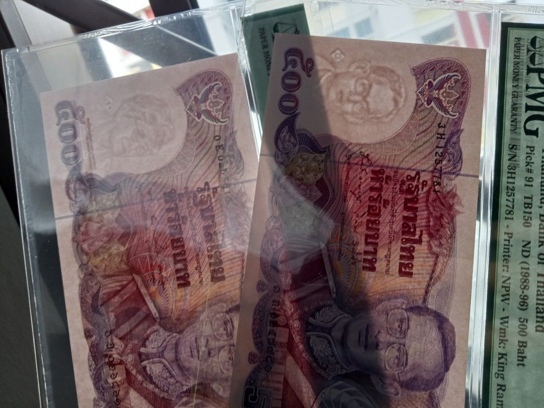 Thailand banknotes set (500 baht), Hobbies & Toys, Memorabilia &  Collectibles, Currency on Carousell