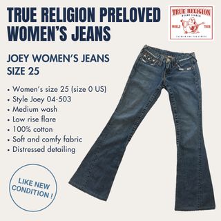 True religion size 25 on sale