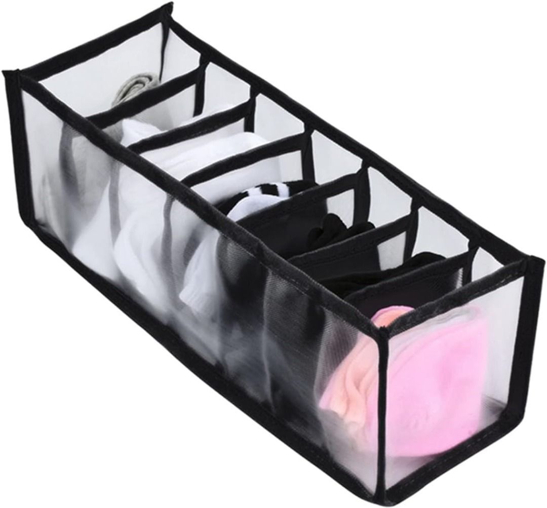 24 Grid Underwear Bra Socks Storage Box Cabinet Drawer Organizer