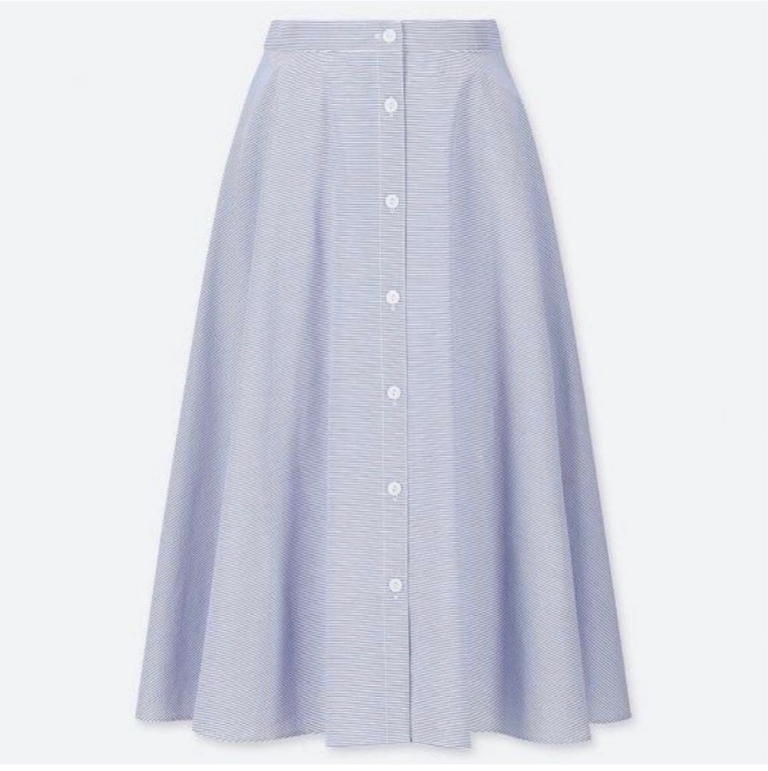 Uniqlo button down top skirt