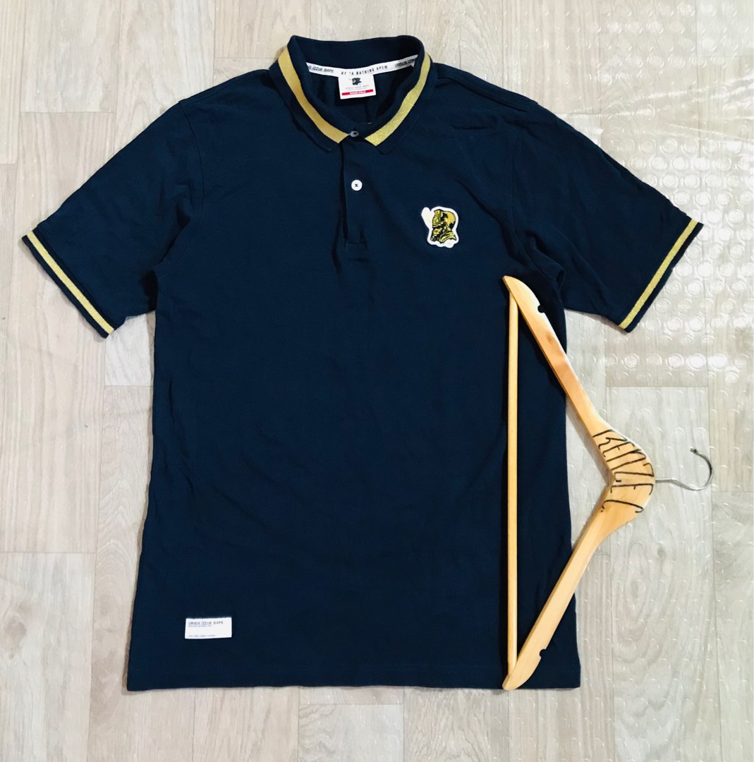 Ursus Izzue Bape Gold Tipped Polo (Authentic) on Carousell