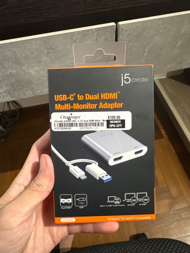 Startech USB-C to HDMI Multi-Monitor Splitter (MSTCDP122HD)