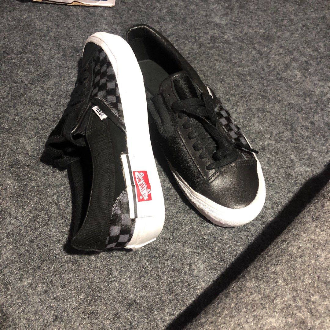 Vans slip on cut and paste pony hair vault og original