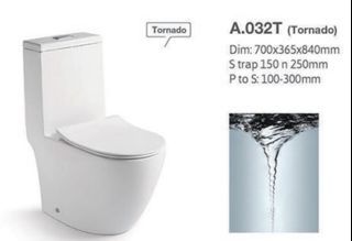 Baron W888 Toilet Bowl - Affordable toilet bowls - mysgplumber