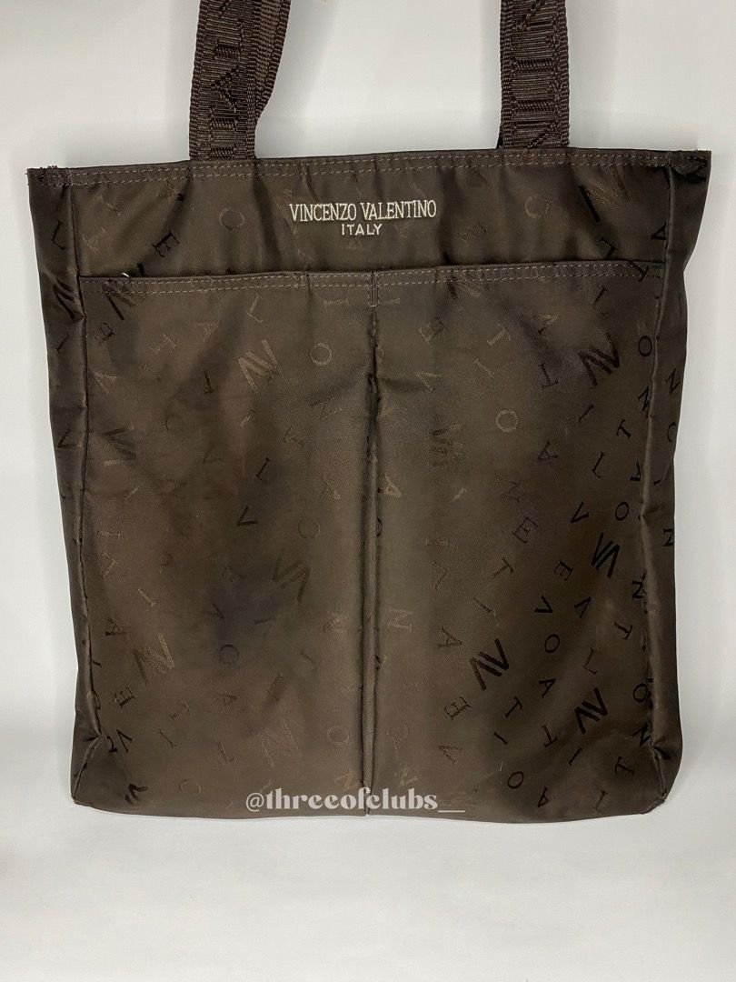 Vincenzo Valentino Italy Nylon Monogram Tote Bag Luxury Bags Wallets on Carousell