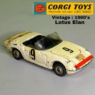 Vintage 1960s Corgi Lotus Elan