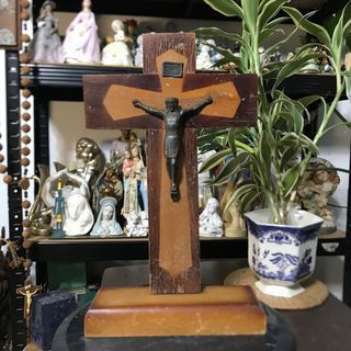 Vintage French  Crucifix