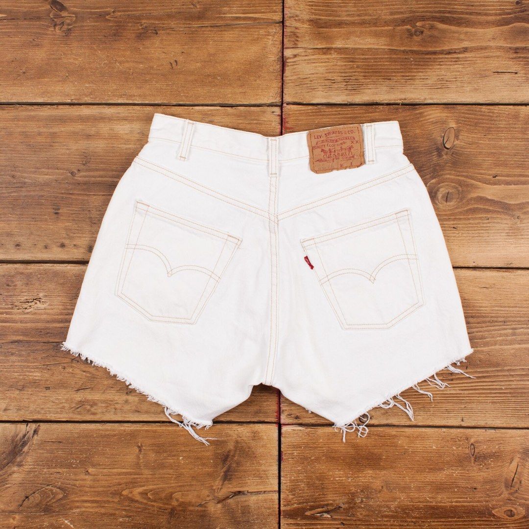 White denim outlet jean shorts