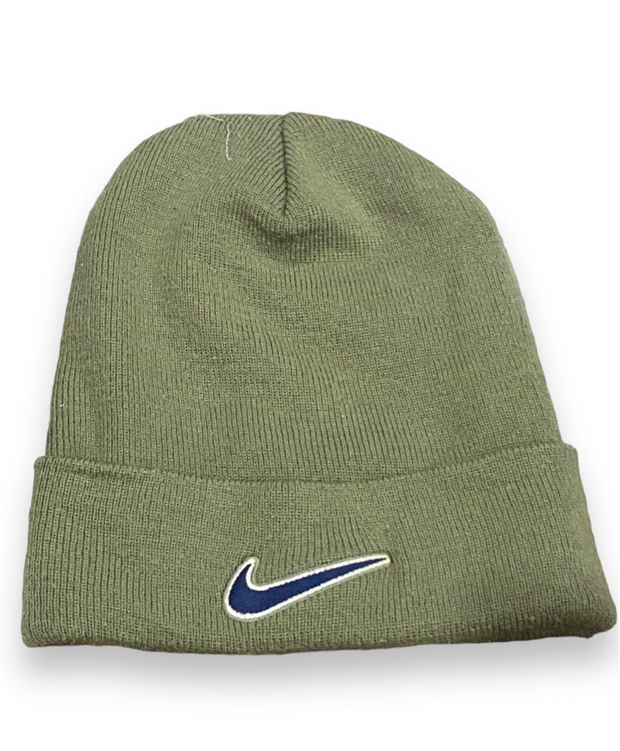 VINTAGE NIKE BEANIE OLIVE GREEN