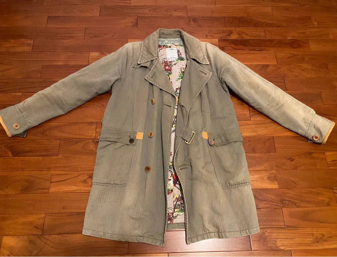 VISVIM HENDEE TRENCH JACKET size 2, 男裝, 外套及戶外衣服- Carousell