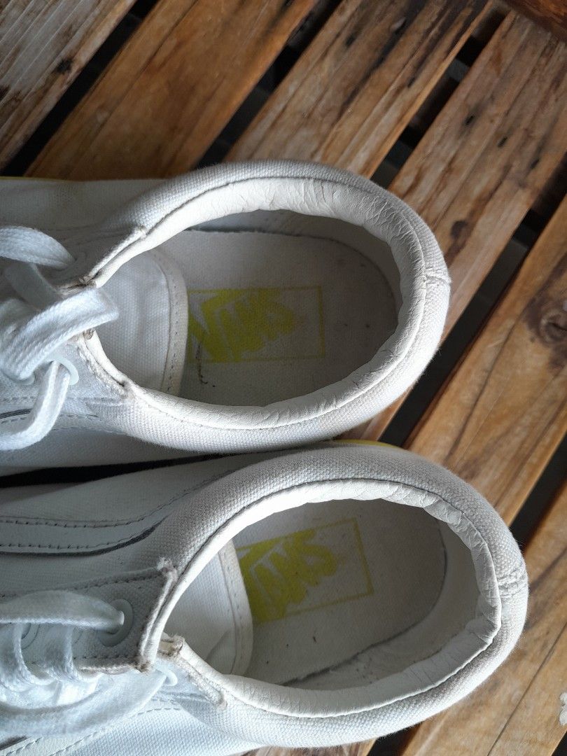 White vans turn yellow hotsell