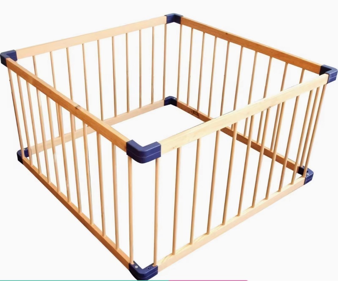 Wooden playpen pet supplies homes other pet accessories on carousell