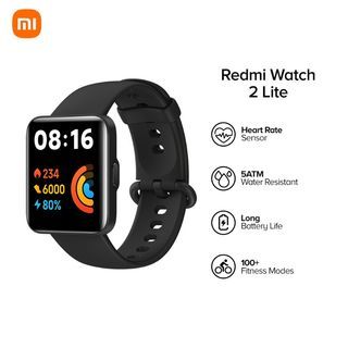 XIAOMI Redmi Watch 2 Lite 1.55" HD Touch Display 5ATM Water Resistant 10 Days Battery Life 100plus Fitness Modes Color: Black
P2899