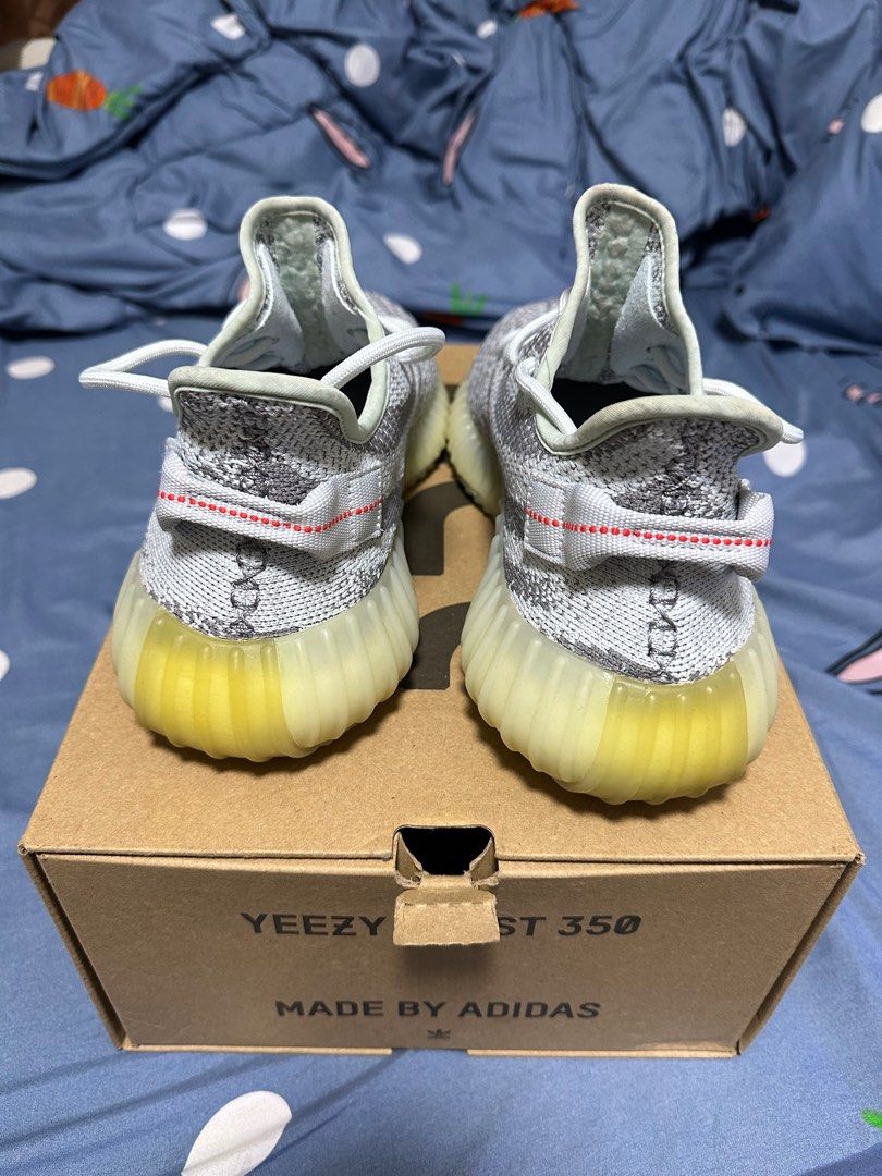 Yeezy blue tint shop yellow sole