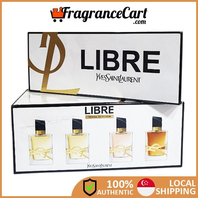 YSL Libre Travel Selection Miniatures 4 Pcs Gift Set for Women (7.5ml EDT +  7.5ml EDP + 7.5ml EDP Intense) [Brand New 100% Authentic Perfume