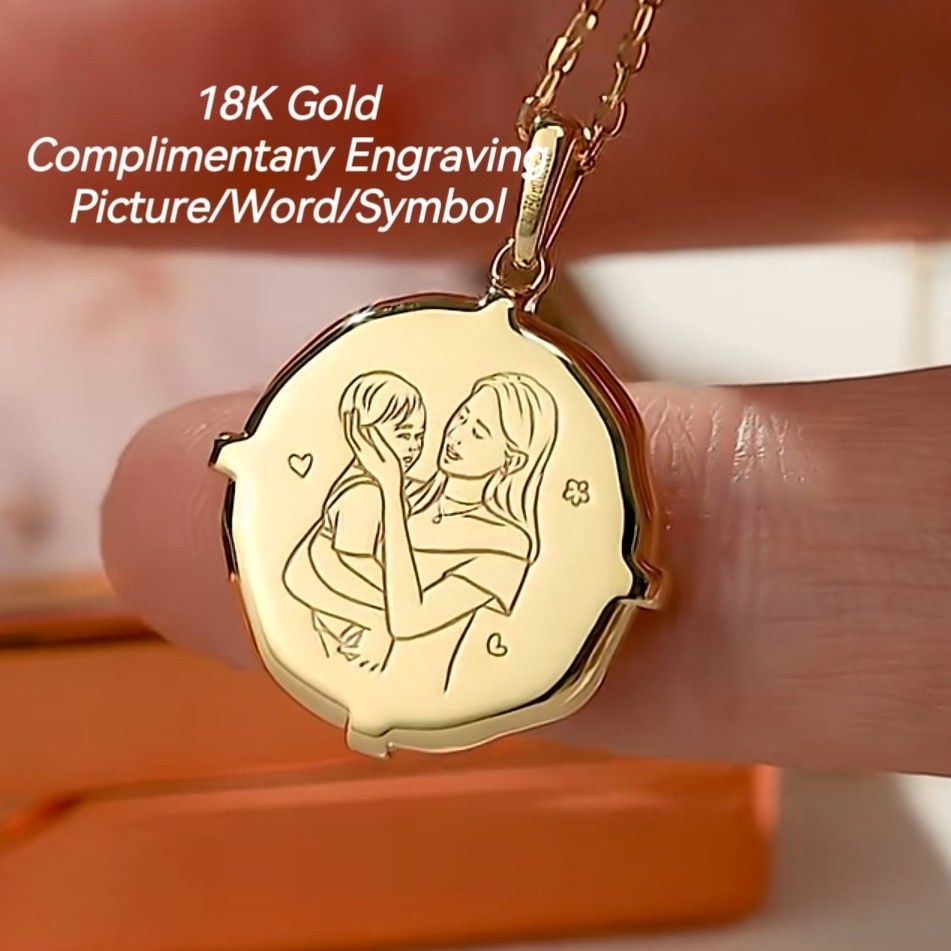 18K Gold White Gold Rose Gold Celebratory Pendants Customized Pendants Anniversary Gifts Childbirth Gifts
