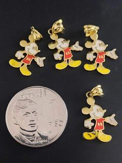 18K Saudi Gold Mickey Mouse Pendant