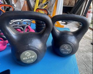 25 lbs Elite PVC Kettlebells Sale Murang Weights Gym Equipment