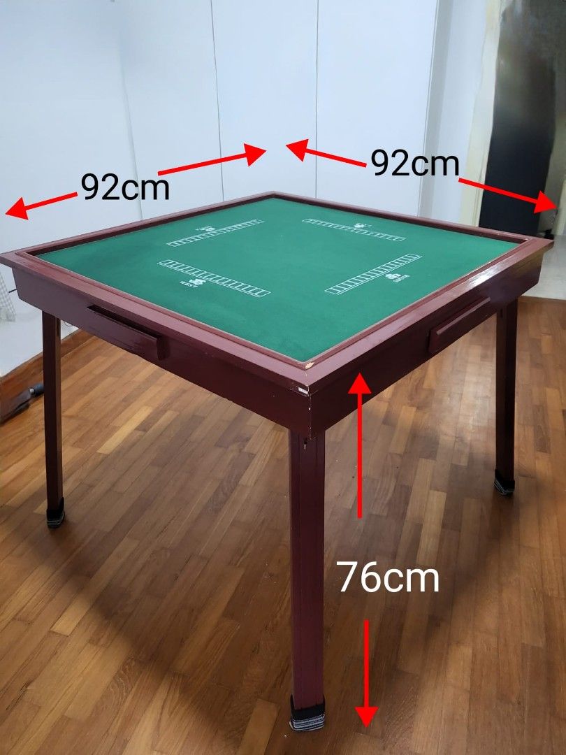 2Way Foldable Mahjong Table, Furniture & Home Living, Furniture