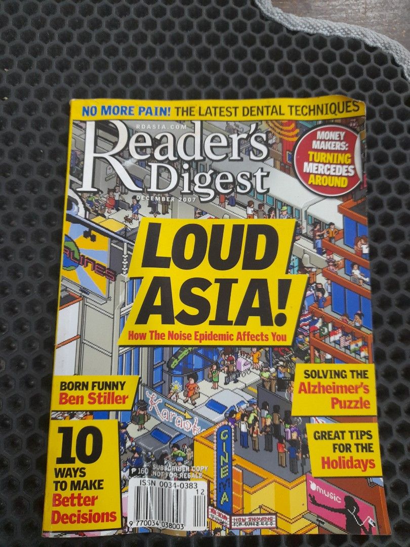 3 pcs Readers Digest Back Issues (Category: Magazines) located in Pasay City. Submitted by ayin3 (Listing ID 1253188020, Image 2). Description: item is in excellent condition pages still very fresh pm for orders SOLD! "LOUD ASIA" (others on the photos are available).