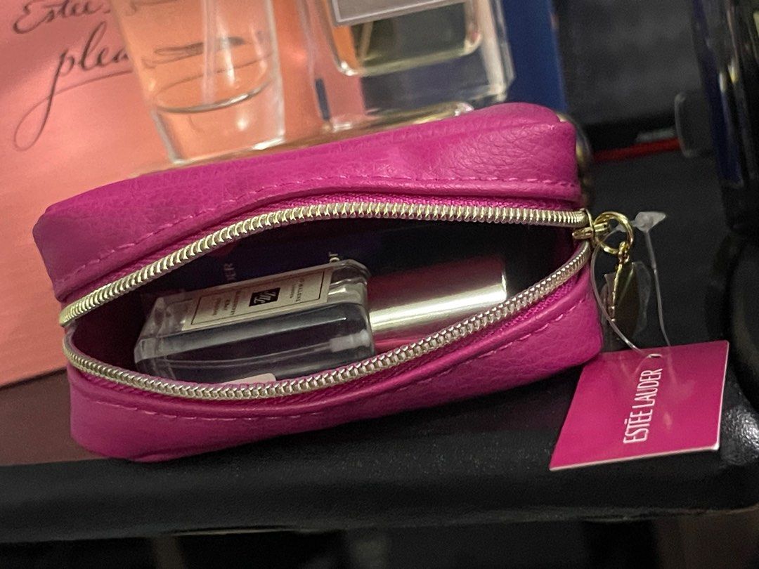 Estee lauder hot pink pouch outlet