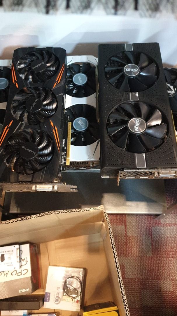 9 pcs gaming gpu rtx 2070 1070ti and more Computers Tech