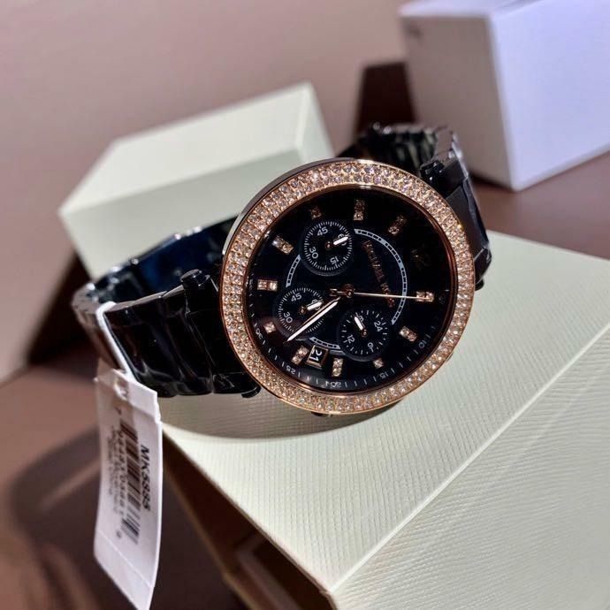 Ladies michael kors parker chronograph watch outlet