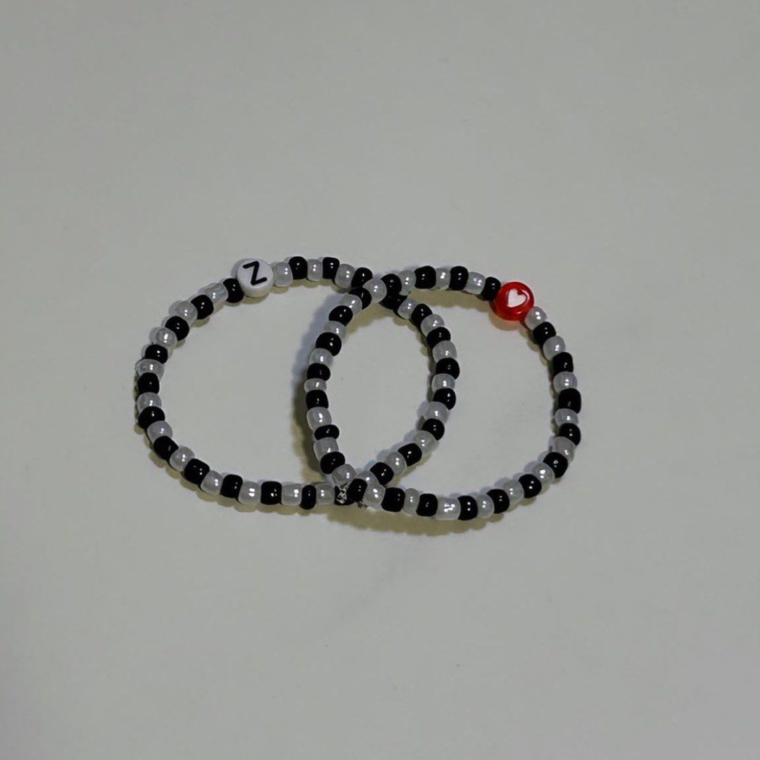 customised initial matching bracelet Women s Fashion