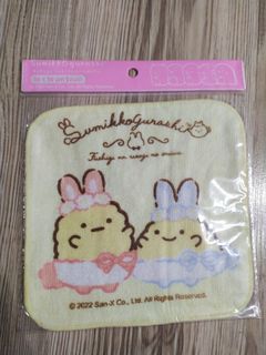 包平郵全新角落生物小方巾小手帕 handkerchief