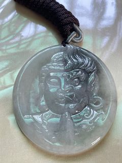 天然翡翠A貨，緬甸玉烏雞ㄧ念之間，掛件/墜飾/佛牌