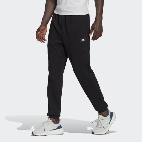 ADIDAS Adidas Mens 3 Stripe Fleece Joggers (Black) - Mens from Loofes UK