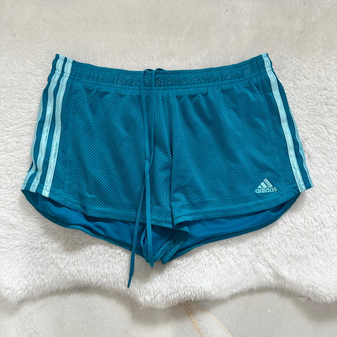 Adidas Women s Sports Shorts in Teal Women s Fashion Activewear
