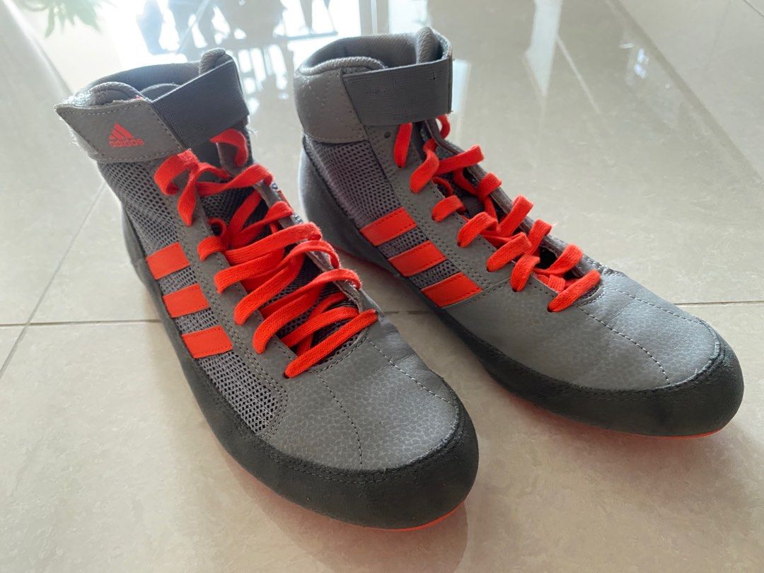 Adidas wrestling shoes red cheap white blue