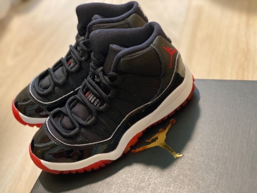 Air Jordan 11 AJ11 Bred Kids size 11.5C 17.5cm Carousell