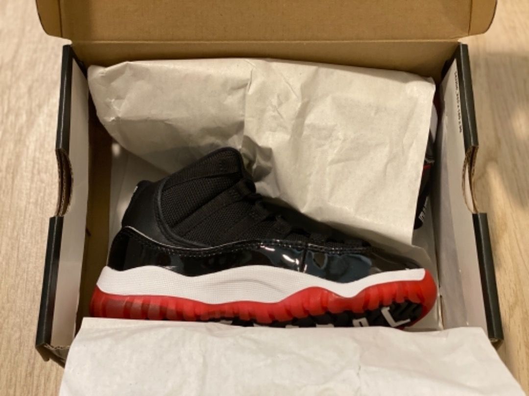 Jordan 11 on sale bred kid sizes