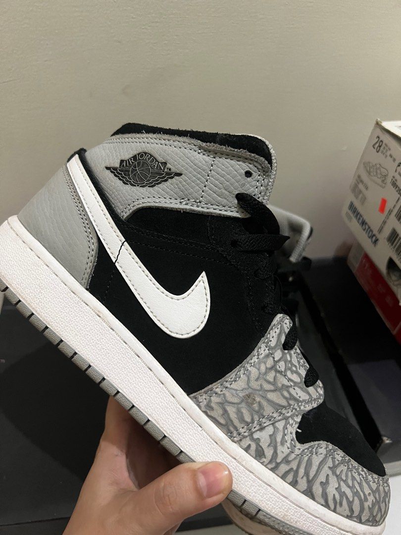 Air Jordan 1 MID SE (GS) Elephant Toe